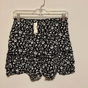 Sugar & Jade ‘Tween Girls Short Ruffled Skirt, Black/White - Size 12/14 (NWT)